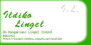 ildiko lingel business card